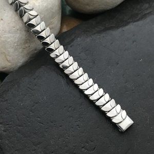 1/4" 1950s Elgin Ladies Stainless Steel Hadley Fleur Unused Vintage Watch Band